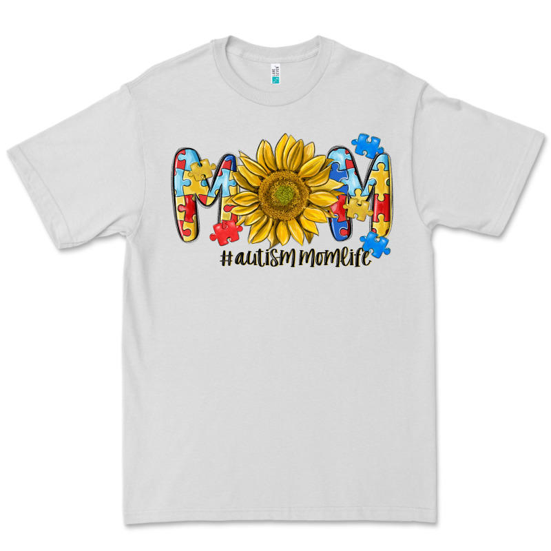 Autism Mom Life Sunflower Premium Tee by MaliasSmallBusiness | Teevron