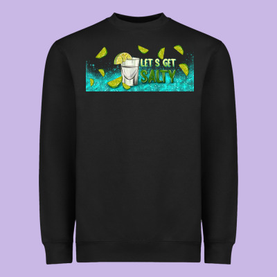 Let's Get Salty With Lime Heavyweight Sweatshirt Designed By Tumblerdesignbyshophia