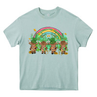 Arona st patrick's day baby highland cow Heavy Core Tee - MaliasSmallBusiness