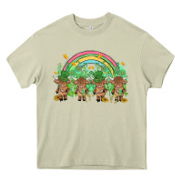 Mossy st patrick's day baby highland cow Heavy Core Tee - MaliasSmallBusiness