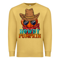 Antique Gold howdy pumpkin Premium Sweatshirt - BundleAndBundleShop