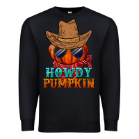 Black howdy pumpkin Premium Sweatshirt - BundleAndBundleShop
