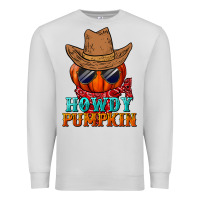 Dove Grey howdy pumpkin Premium Sweatshirt - BundleAndBundleShop