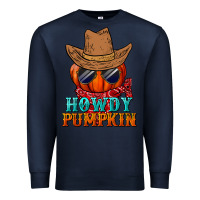 Navy howdy pumpkin Premium Sweatshirt - BundleAndBundleShop