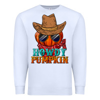 White howdy pumpkin Premium Sweatshirt - BundleAndBundleShop