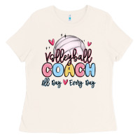 Bone volleyball coach all day every day Ladies Tee - MaliasSmallBusiness