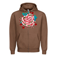 Chestnut valentines day cakes olivia creates design Zipper Hoodie - OliviaCreatesArt