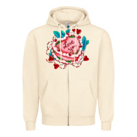 Sandshell valentines day cakes olivia creates design Zipper Hoodie - OliviaCreatesArt
