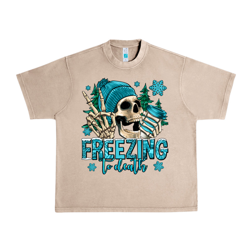 Freezing To Death Winter Skull Urban Heavy Tee by Jasminsmagicworld | Teevron
