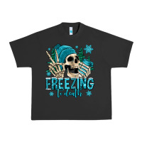 Pigment Black freezing to death winter skull Urban Heavy Tee - Jasminsmagicworld