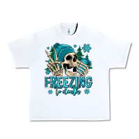 White freezing to death winter skull Urban Heavy Tee - Jasminsmagicworld
