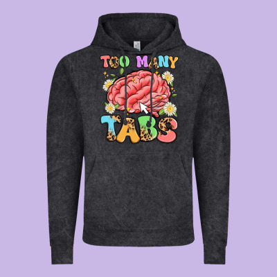 Too Many Tabs Vintage Hoodie Designed By Artiststas