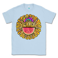 Dusty Blue hello summer Classic Tee - JahusDesignShop