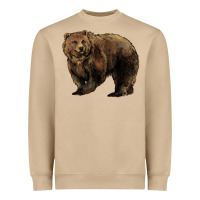 Mushroom Grizzly Bear Heavyweight Sweatshirt - HowdyJamesFarm