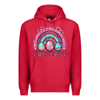 Cardinal Happy Easter eggs rainbow Premium Hoodie - OliviaCreatesArt