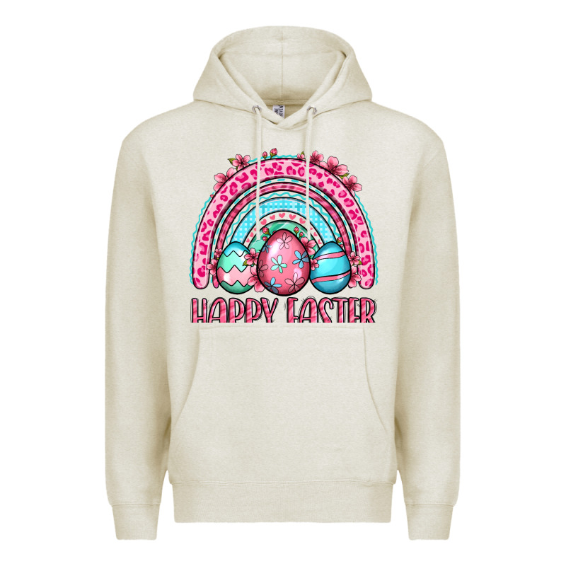 Happy Easter Eggs Rainbow Premium Hoodie by OliviaCreatesArt | Teevron