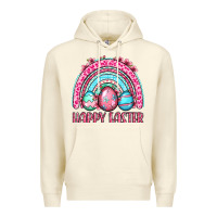 Sandshell Happy Easter eggs rainbow Premium Hoodie - OliviaCreatesArt