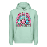 Seafoam Happy Easter eggs rainbow Premium Hoodie - OliviaCreatesArt