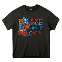 Asphalt make america cowboy again Heavy Core Tee - MaliasSmallBusiness
