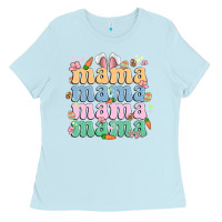 Baby Blue easter mama Ladies Tee - MaliasSmallBusiness