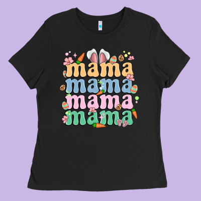 Easter Mama Ladies Tee Designed By Maliassmallbusiness