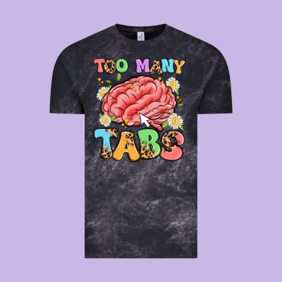 Too Many Tabs Vintage Tee Designed By Artiststas