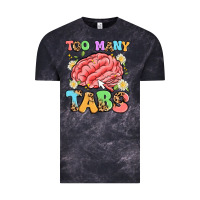 Cloud Black too many tabs Vintage Tee - Artiststas