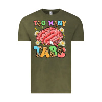 Vintage Olive too many tabs Vintage Tee - Artiststas