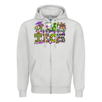 Dove Grey mardi gras pharmacy tech Zipper Hoodie - OliviaCreatesArt