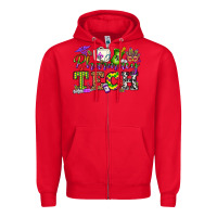Red mardi gras pharmacy tech Zipper Hoodie - OliviaCreatesArt