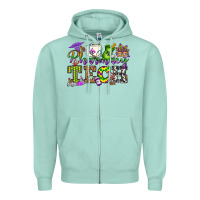Seafoam mardi gras pharmacy tech Zipper Hoodie - OliviaCreatesArt