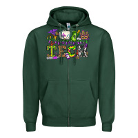 Sports Green mardi gras pharmacy tech Zipper Hoodie - OliviaCreatesArt