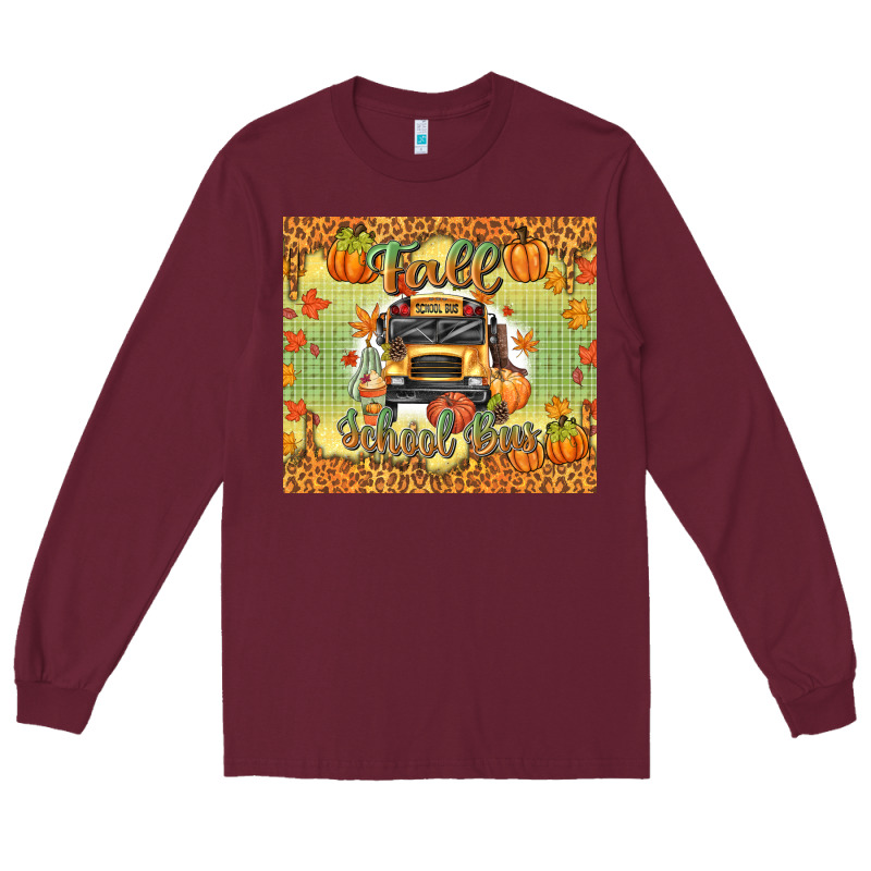 Fall School Bus Long Sleeve Tee by texasbilliewilder | Teevron