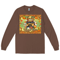 Chestnut fall school bus Long Sleeve Tee - texasbilliewilder