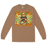 Toasted Coconut fall school bus Long Sleeve Tee - texasbilliewilder