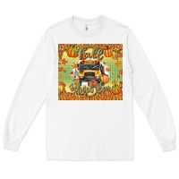 White fall school bus Long Sleeve Tee - texasbilliewilder