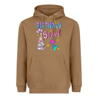 Toasted Coconut birthday girl 5 Heavyweight Hoodie - BundleAndBundleShop