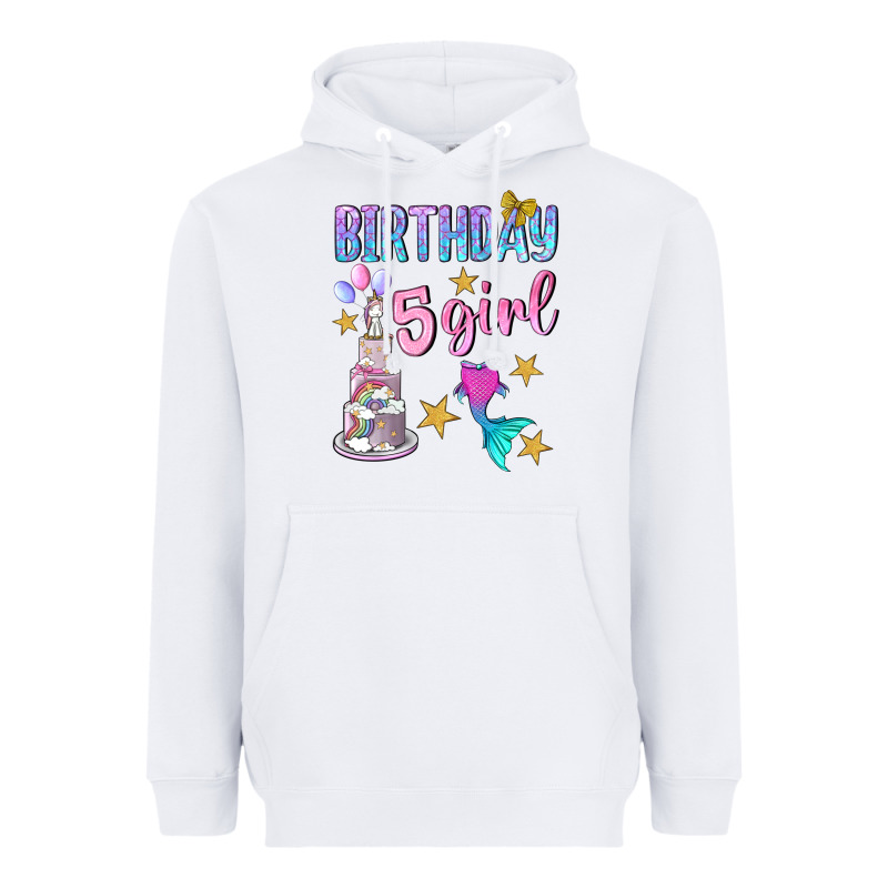 Birthday Girl 5 Heavyweight Hoodie by BundleAndBundleShop | Teevron