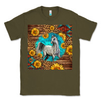 Army Green arabian horse Classic Tee - LillyAllenDesigns