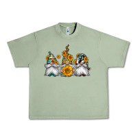 Oil Green western sunflowers gnomes Urban Heavy Tee - Jasminsmagicworld