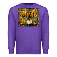 Purple mama pumpkin tumbler Premium Sweatshirt - BundleAndBundleShop