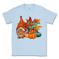 Dusty Blue it is fall yall gnome Classic Tee - RacoonDesign