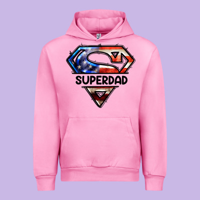 American Superdad Urban Hoodie Designed By Lillyallendesigns