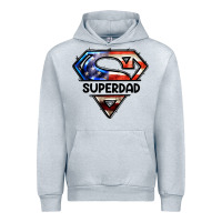 Heather Grey American Superdad Urban Hoodie - LillyAllenDesigns