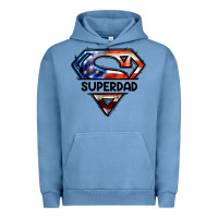 Pigment Pebble Blue American Superdad Urban Hoodie - LillyAllenDesigns