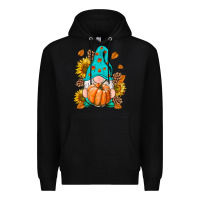 Black Fall Gnome Premium Hoodie - RanaPortraitStore