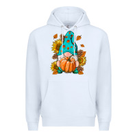 White Fall Gnome Premium Hoodie - RanaPortraitStore