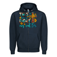 Navy this is how i fight my battles Zipper Hoodie - OliviaCreatesArt