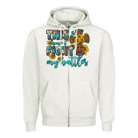 Oatmeal Heather this is how i fight my battles Zipper Hoodie - OliviaCreatesArt
