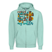 Seafoam this is how i fight my battles Zipper Hoodie - OliviaCreatesArt